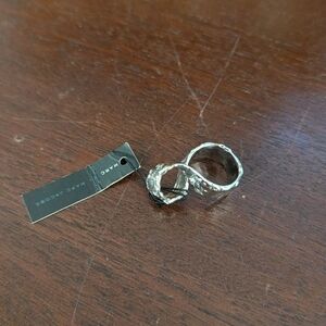 NWT Marc By Marc Jacobs Metallic Silver Ring 6